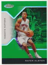 2005 Topps Finest #56 Rafer Alston (Green Refactor) 21/49 HEAT
