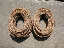 Civil War Reenactment Camp/Tent Authentic Manila Hemp Rope 100 ft, Natural Brown