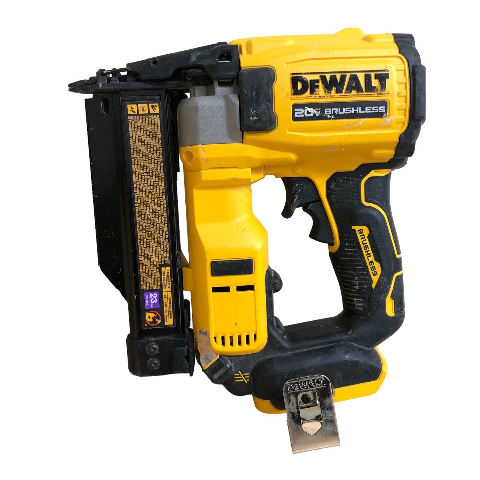 FOR PARTS DEWALT DCN623 Atomic 20V MAX 23 Gauge Pin Nailer Tool Only