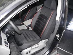 Schonbezüge Sitzbezüge Komplett für VW Caddy NO415187 schwarz-rot