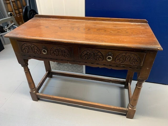 Vintage Wooden Dressing Table With 2 Drawers