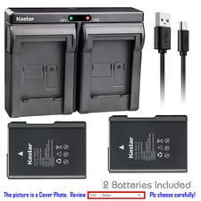Kastar Battery Slim Dual Charger for Nikon EN-EL14 MH-24  Nikon Coolpix P7800