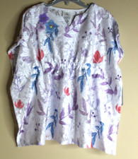 Disney Girls Swimsuit Cover up Floral Size 5/6