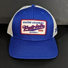 Macon Academy Patriots Baseball Hat Blue Under Armour Pro Shape