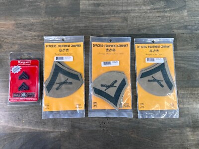 Lot US Marine Corps - Lance Corporal Chevrons E-3 Khaki for male New in Package