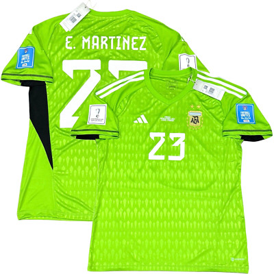 2022 Argentina Goalkeeper Jersey #23 E. MARTINEZ Large World Cup Final Match GK