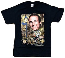 Drew Brees NFL New Orleans Saints Quarterback 2009 T-Shirt  Size Medium Black