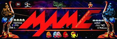 Mame Arcade Marquee For Reproduction Midway Bally Header/Backlit Sign