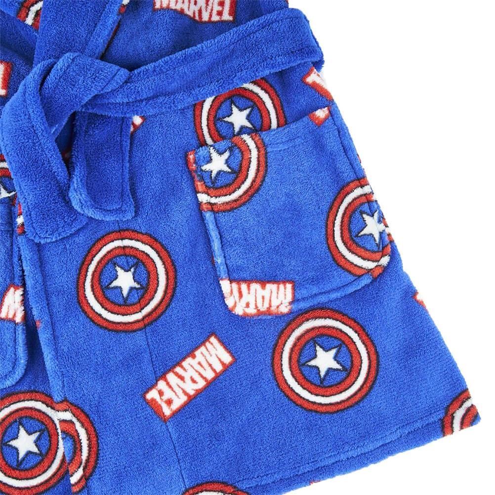 Children's Marvel Captain America Coral Fleece Dressing Gown eBay