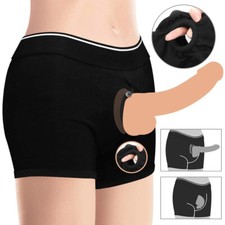 Strap On Harness Boxer Briefs for Dildo Wearable for Men Women Couple Sex Toys