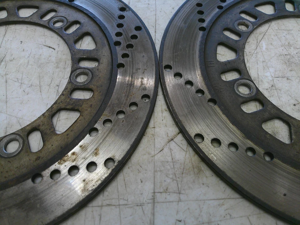 Rotores de disco de freno delantero izquierdo derecho Kawasaki Ninja 900 GPZ900R ZX900A 1984-1986 Foto 4 de 4