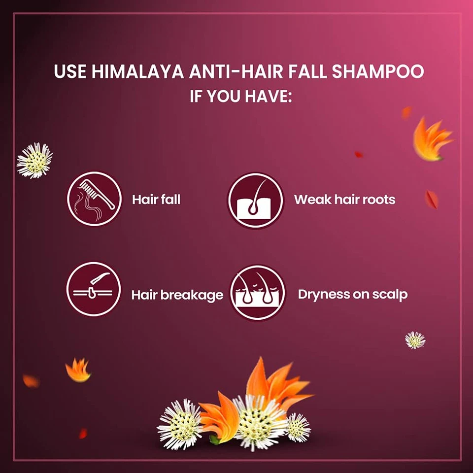 Champú anticaída Himalaya Herbals, hidrata y fortalece las raíces del cabello Foto 2 de 4