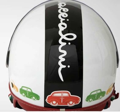 CASCO JET CON VISIERA BRACCIALINI MACHINE BIANCO TAGLIA M | eBay
