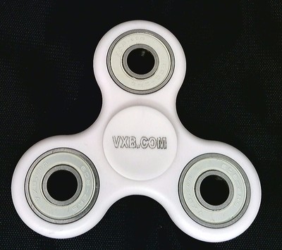 White Fidget Hand Spinner Toy with Center Full Ceramic ZrO2
