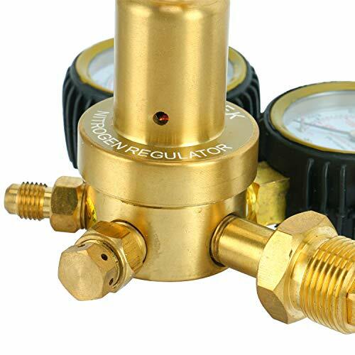 Brass Nitrogen Regulator Double 2" Gauges 600 PSI Delivery Pressure