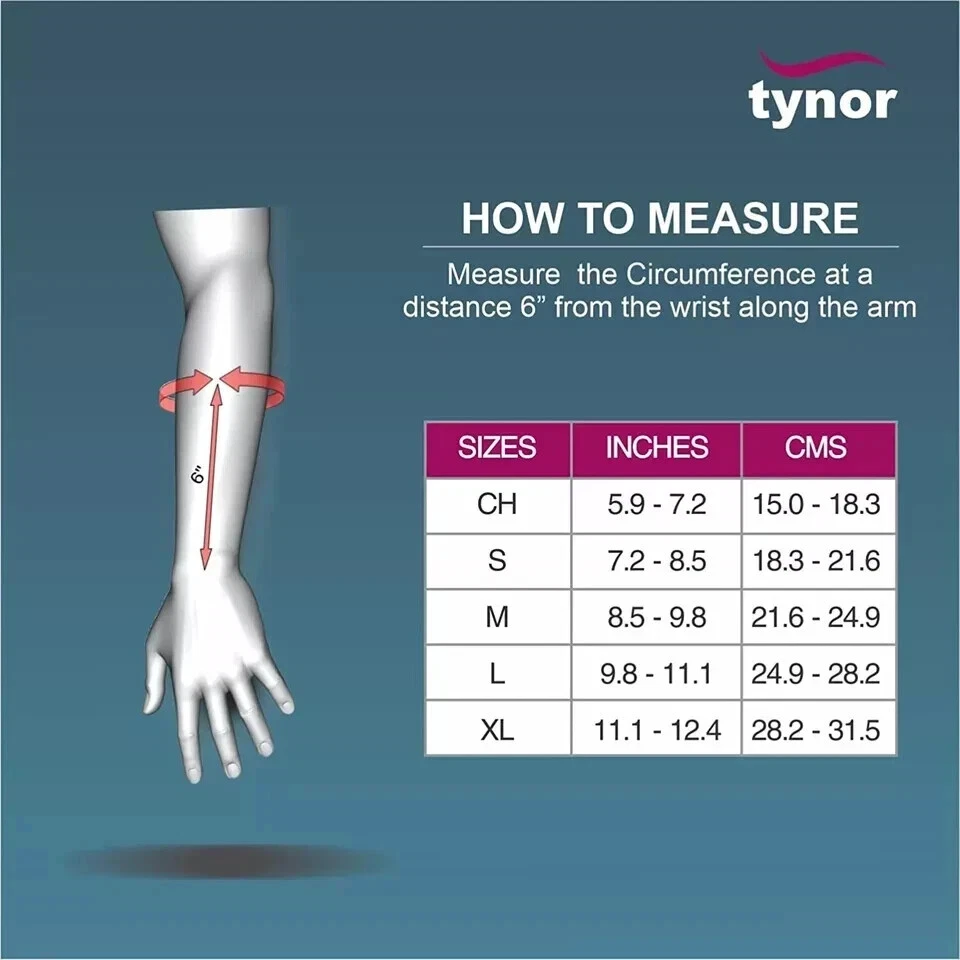 Tynor Wrist & Forearm Support Splint Brace Adjustable Forearm Suport Wrist brace - Image 4 of 4