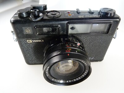 VINTAGE BLACK YASHICA ELECTRO 35 GT W YASHINON-DX 45/1.7 LENS