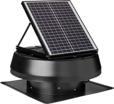 HYBRID Ready Smart Thermostat Solar Roof Attic Exhaust Fan, 14", 1750 CFM, 2500