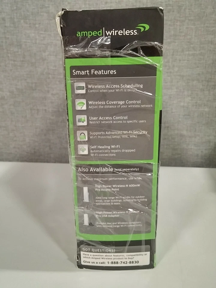 Amped Wireless Pro Range Extender - Up to 1.5 Miles - Wireless-N 600mW - Image 4 of 4