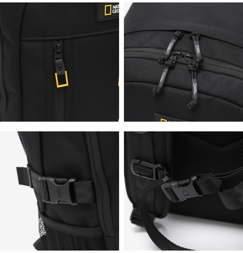 ●ILLIGO● Buddy Nylon Backpack Black 5013465744 National Geographic Buddy Backpack Men Women Travel Hiking