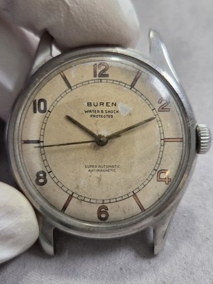 1940's Buren Grand Prix Super Automatic 17J Cal 525 Bumper.  35mm  Running