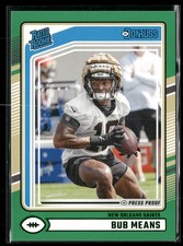 2024 Donruss #362 Bub Means Press Proof Green