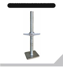 Scaffolding 24In Leveling Jack Steel Plate Base Adjustable Screw - 8 Pack