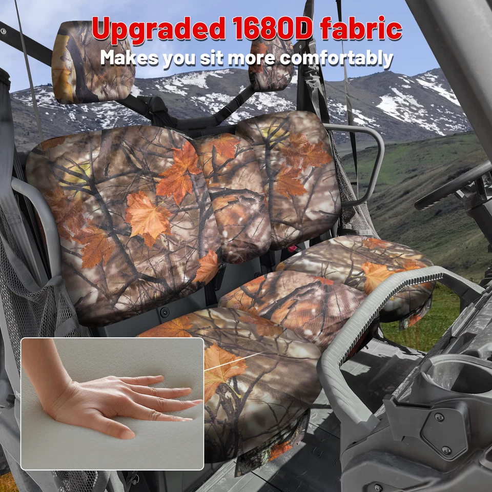 Fundas de asiento de banco divididas Defender para CAN AM DEFENDER HD7 HD9 HD10 DPS todos los años Foto 4 de 4
