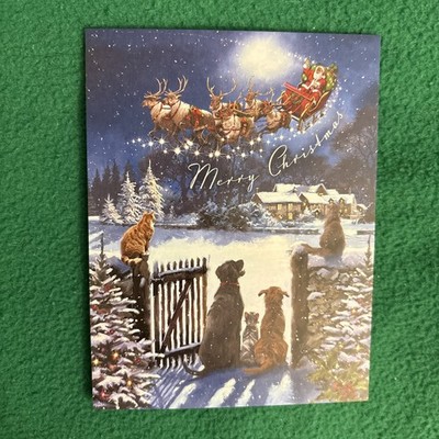 LIQUIDATING-Leanin  Tree Christmas Greeting Note Card  Merry Christmas  