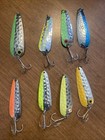 (8) Vintage Varies Trolling Spoon Lot — photo 1