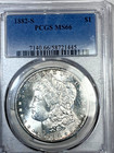 1882 S  MORGAN DOLLAR P C G S MS 66 — photo 1