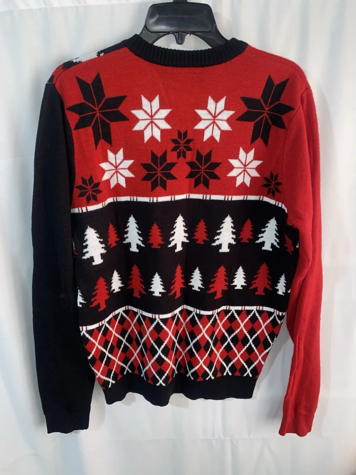 Chicago Blackhawks Feo Navidad Suéter Para Hombres Mediano Fiesta Hockey NHL Foto 3 de 3