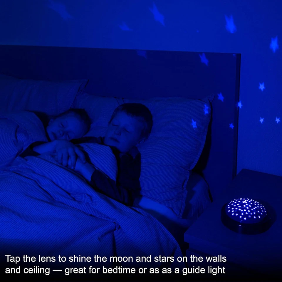 GE LED Proyector Luna y Estrella Luz Nocturna, Luz de Grifo a Batería, Ideal para Foto 3 de 4