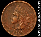 1864-"L" Indian Head Cent- Very Fine- Semi Key Better Date No Reserve #J7206