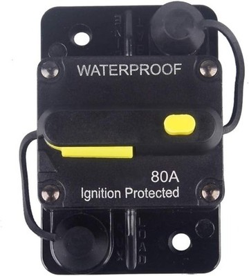 80 Amp Circuit Breaker 12V- 48V DC Manual Reset Fuse for Trolling Motor Rv 80A