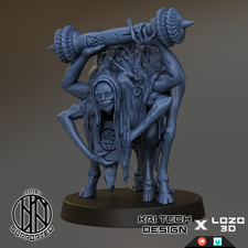 32mm Resin Grimdark Mercenary Miniatur Scroll...
