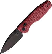 CMB Made Knives Predator Red Micarta Folding D2 Steel Pocket Knife 08RB