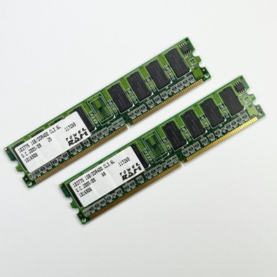 2 x 1 GB INFINEON DDR400 PC3200 400 MHz 184-Pin RAM Memory gebraucht & tiptop