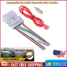 Stereo Radio Install Wire Harness + Antenna Adapter For GMC Pontiac Buick Chevy