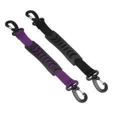 Roller Skate Lifter, Skate Leash with Carrying Handle 2 Pack 13 in Black/Purple