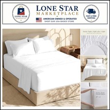 Queen Size Extra Deep Pocket Sheets - 6 Pieces with Fade and Wrinkle Resistance