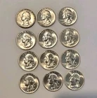 1940-1943 All P/D/S Washington Silver Quarter Lot. Sharp & Flashy Gem BU Coins *