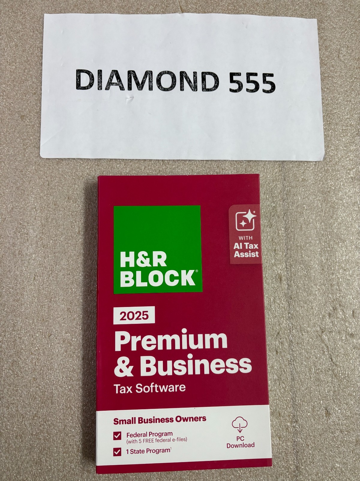 H&R Block Tax Software Premium & Business 2025, PC Only [Key Card] | 8647