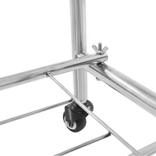 Rolling Clothing Rack Heavy Duty Clothing Rack Garment Display Rack with Wheels