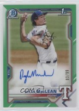2021 Bowman Chrome Prospects Green Refractor 3/99 Dylan MacLean Auto m9z