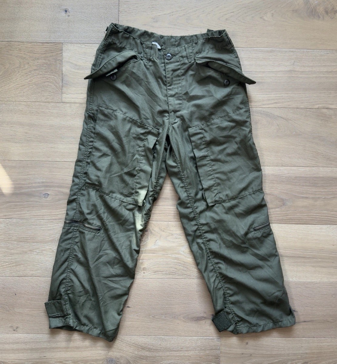 Vintage 60s OG-106 Trousers Vietnam Era Flying Man's Nylon Twill