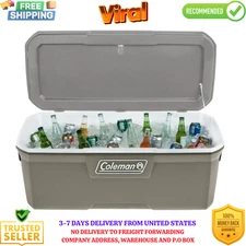 Coleman 316 Series 150QT Hard Chest Cooler, Silver Ash