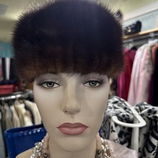 Vintage Mink Pillbox Hat Betmar New York Paris 100 Mink