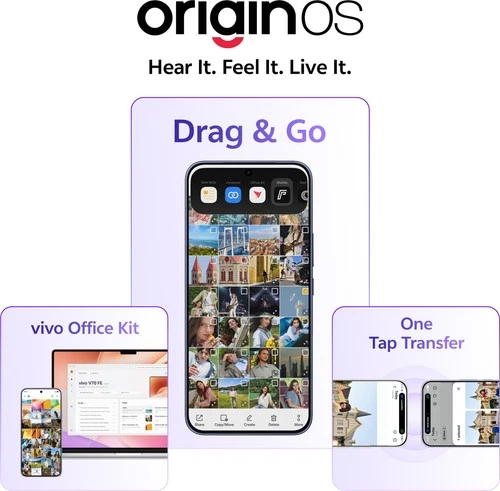 vivo V70 FE Factory Unlocked Dual SIM 256GB 7000mAh NFC Northern Lights Purple - Picture 19 of 19