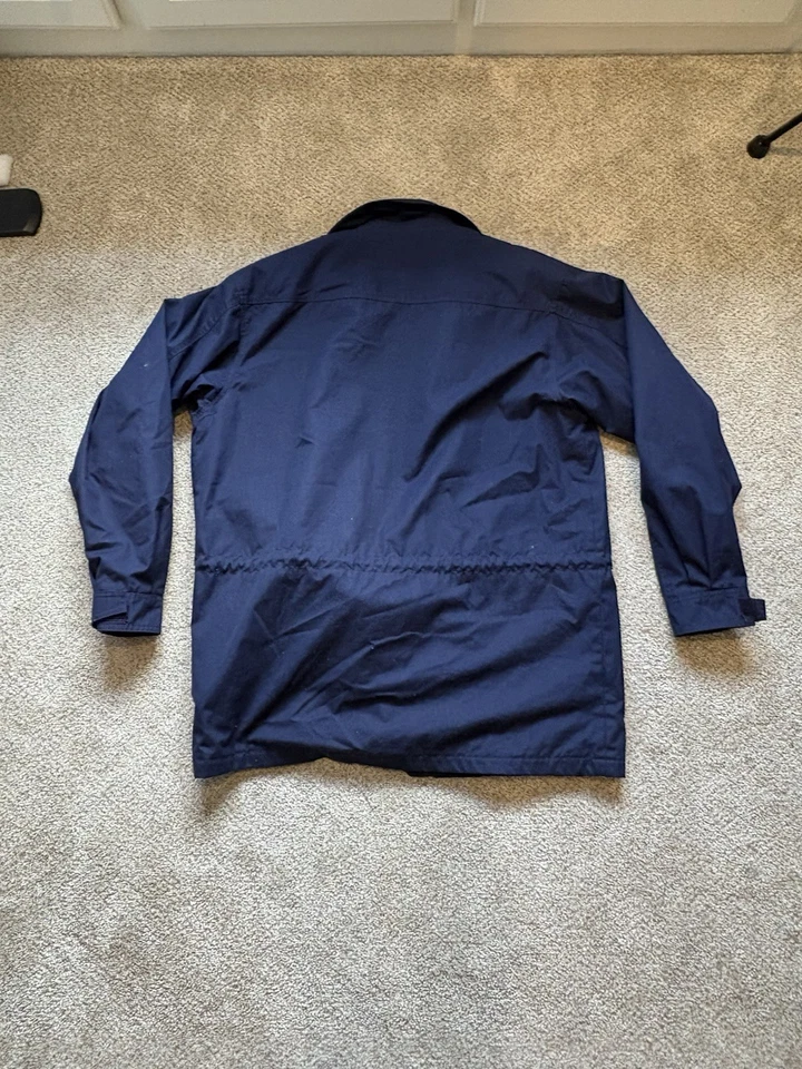 Abrigo Chaqueta Parka Montaña Forrada de Lana Azul Marino Eddie Bauer De Colección Para Hombre Talla M Foto 3 de 4
